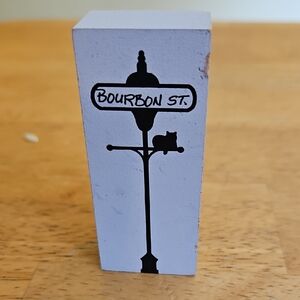 Cats Meow Bourbon Street Decorative Block